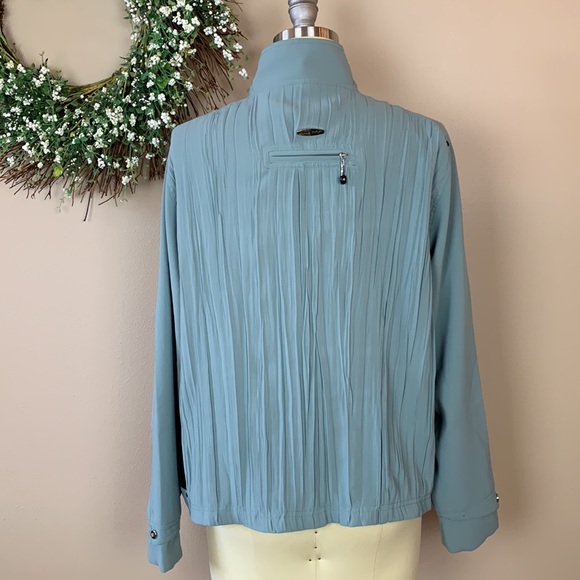 Jamie Sadock Women’s Sage Green Bomber Jacket CardiganSize Medium - Picture 4 of 9